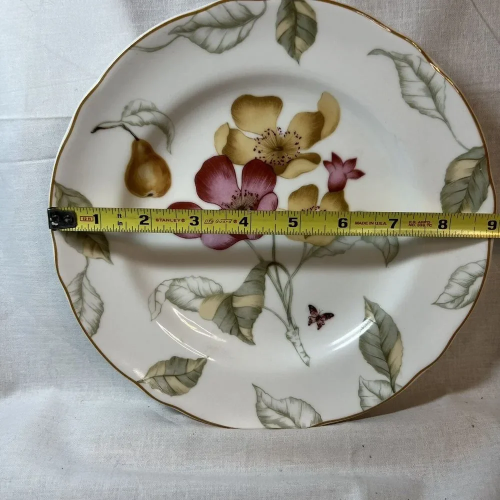 Set of 2 VintageCharter Club Casuals Summer Grove  Salad Plates, 9